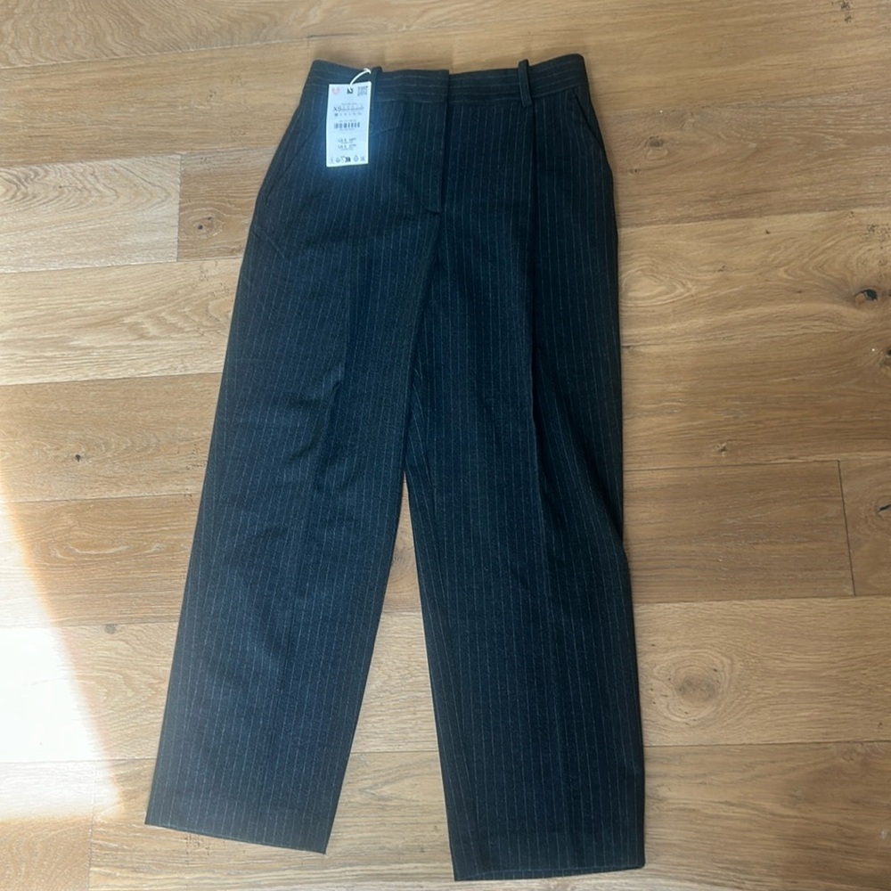 Zara Gray Pinstripe pants